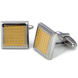 Cufflink Gold Square