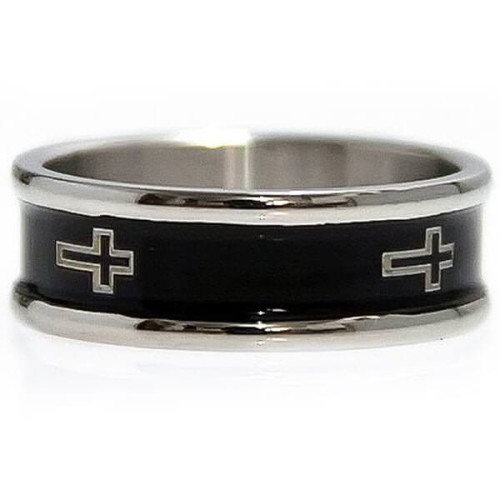 Jual Cincin Salib Black Cross Ring Jual Cincin Unisex Jual Cincin