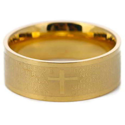 Cincin Salib Golden Padre Ring
