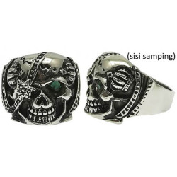 Cincin Tengkorak Green Rover Skull