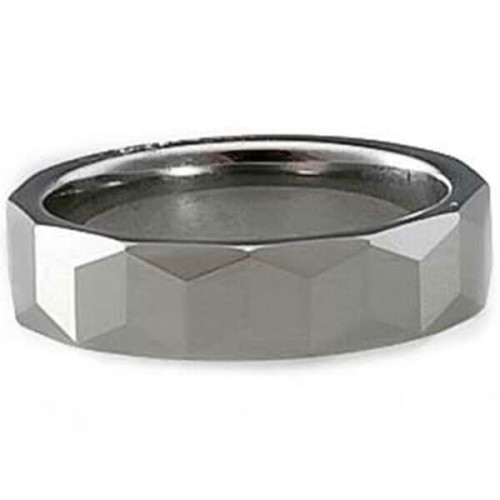 Jual Cincin Tungsten Pyramid Stone Ring Jual Cincin Unisex Jual Cincin