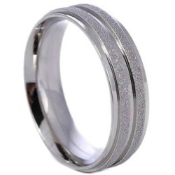 Cincin Unisex Double Stripe Ring