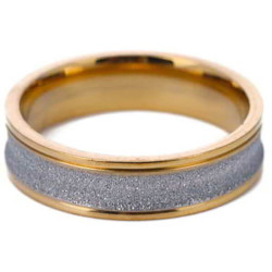 Cincin Unisex Gold Sparkle Ring