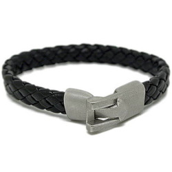 Gelang Kulit Black Lockey