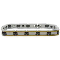 Gelang Tungsten StripedGold Sten