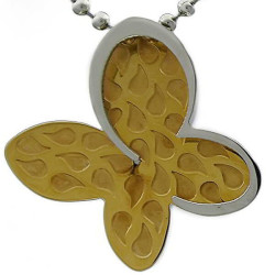 Kalung Animalia Gold Butterfly Leaf