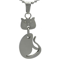 Kalung Animalia Silver Kitty