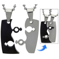 Kalung Couple Black White