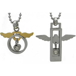 Kalung Couple Diamond Wing