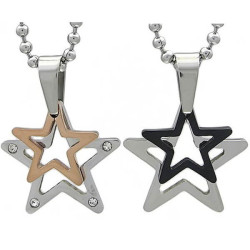 Kalung Couple Double Star