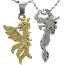 Kalung Couple Dragon Phoenix Gravita