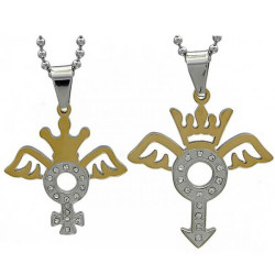 Kalung Couple Gold King Queen