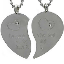 Kalung Couple Love Heart