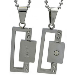 Kalung Couple Silver Bamsina