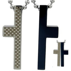 Kalung Couple Boxy Cross