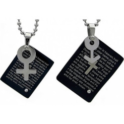 Kalung Couple English Padre Script