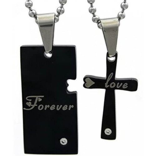 Jual Kalung Couple Forever Love Cross Jual Kalung Couple Jual Kalung