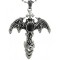 Kalung Gothic Batwing Cross