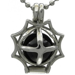 Kalung Gothic Black Fire Ball