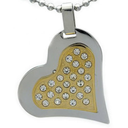 Kalung Gold Diamond Heart