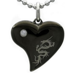 Kalung Kalung Gothic Heart Dragon