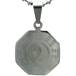 Kalung Oriental Grey Pakwa Yinyang