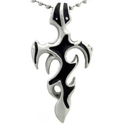 Kalung Salib Black Fire Cross