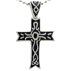 Kalung Salib Black Santo Cross