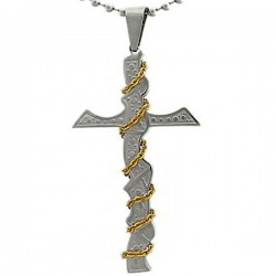 Kalung Salib Gold Chain Cross