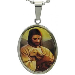 Kalung Katolik Oval Good Shepherd