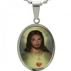 Kalung Katolik Oval Jesus