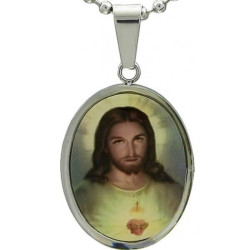 Kalung Katolik Oval Jesus