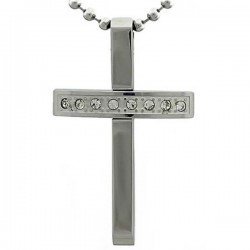 Kalung Salib Modern Diamond Cross