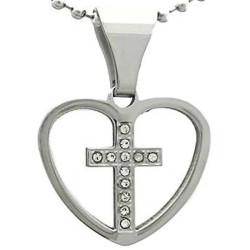 Kalung Salib Silver Love Cross