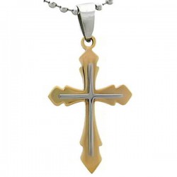 Kalung Salib Simple Golden Cross