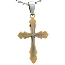 Kalung Salib Simple Golden Cross