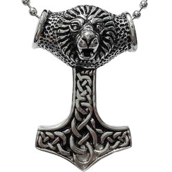 Kalung Lion Thor Hammer