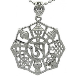 Kalung Silver Om Tibetan