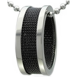 Kalung Black Ring Rounded