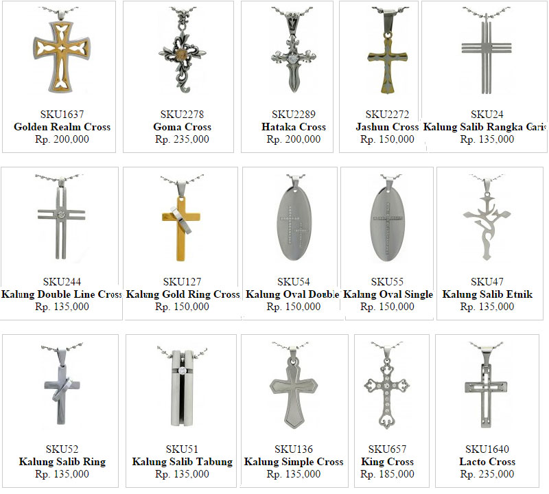 jual kalung salib kristen steel 316l titanium anti karat jual kalung salib kristen steel 316l titanium anti karat